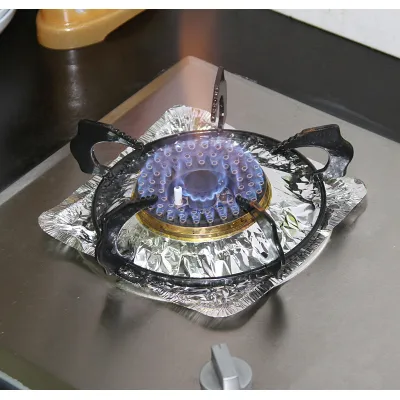 set 10 khay giấy bạc lót bếp hình vuông tiện dụng đa năng