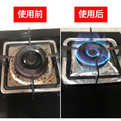 set 10 khay giấy bạc lót bếp hình vuông tiện dụng đa năng