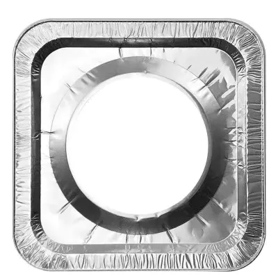 set 10 khay giấy bạc lót bếp hình vuông tiện dụng đa năng