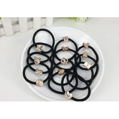 set 100 dây cột tóc đen co giãn tốt nhiều hình siêu dễ thương set 100 dây cột tóc đen co giãn tốt nhiều hình siêu dễ thương