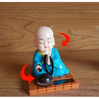 sư thầy gõ mõ - tượng thầy chùa gõ mỏ mini sư thầy gõ mõ - tượng thầy chùa gõ mỏ mini