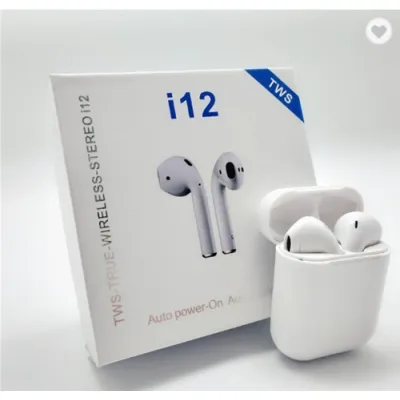 tai nghe bluetooth i12 tws 5.0 không dây có đế sạc cảm ứng vân tay tai nghe bluetooth i12 tws 5.0 không dây có đế sạc cảm ứng vân tay