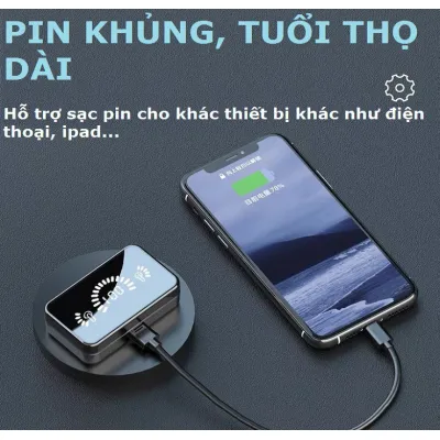 tai nghe nhét tai | tai nghe bluetooth tws a30s airdots v5.1 có lcd cực hay pin trâu tai nghe nhét tai | tai nghe bluetooth tws a30s airdots v5.1 có lcd cực hay pin trâu