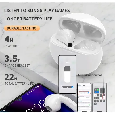 tai nghe nhét tai | tai nghe bluetooth tws pro 6 v5.1 nghe hay thời trang tai nghe nhét tai | tai nghe bluetooth tws pro 6 v5.1 nghe hay thời trang