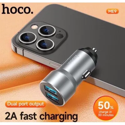 tẩu sạc nhanh xe hơi hoco me9 2 cổng usb 2.4a tẩu sạc nhanh xe hơi hoco me9 2 cổng usb 2.4a