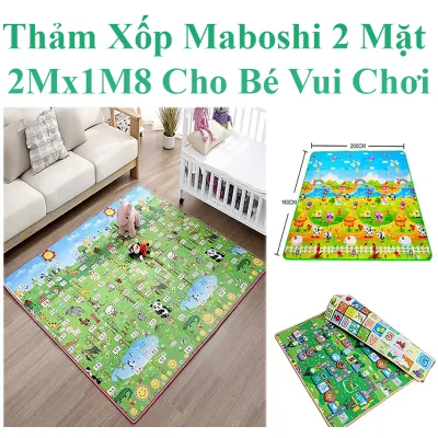 Thảm Xốp Maboshi 2 Mặt 2Mx1M8 Cho Bé Vui Chơi Thỏa Thích Thảm Xốp Maboshi 2 Mặt 2Mx1M8 Cho Bé Vui Chơi Thỏa Thích