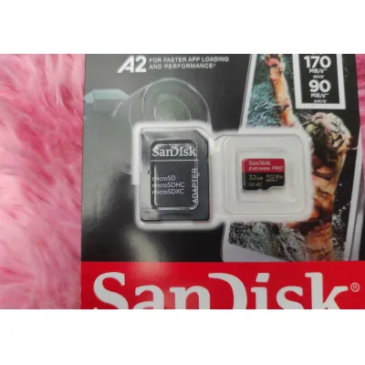 thẻ nhớ sandisk extreme pro 32gb chip a2 v30 170mb/s chính hãng siêu bền thẻ nhớ sandisk extreme pro 32gb chip a2 v30 170mb/s chính hãng siêu bền