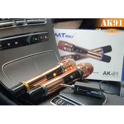 thiết bị âm thanh | combo 2 micro karaoke không dây mtmax ak91 cao cấp kèm pin thiết bị âm thanh | combo 2 micro karaoke không dây mtmax ak91 cao cấp kèm pin