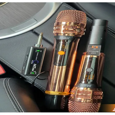 thiết bị âm thanh | combo 2 micro karaoke không dây mtmax ak91 cao cấp kèm pin thiết bị âm thanh | combo 2 micro karaoke không dây mtmax ak91 cao cấp kèm pin