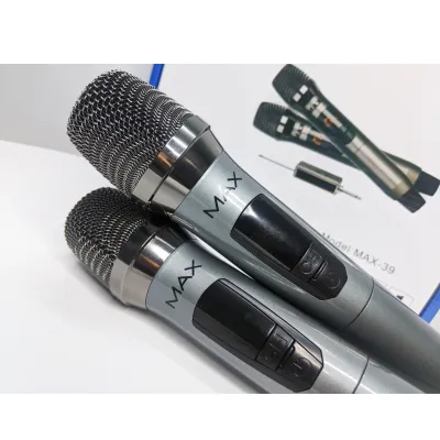 thiết bị âm thanh | combo 2 micro không dây đa năng max-39 hát hay thiết bị âm thanh | combo 2 micro không dây đa năng max-39 hát hay