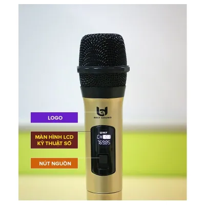 thiết bị âm thanh | micro karaoke best sound không dây w003 1 micro có lcd kèm pin full box thiết bị âm thanh | micro karaoke best sound không dây w003 1 micro có lcd kèm pin full box