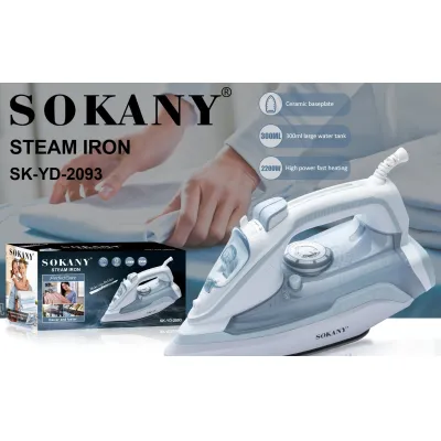 thiết bị chăm sóc quần áo | bàn ủi hơi nước sokany 2093 2200w 300ml cao cấp