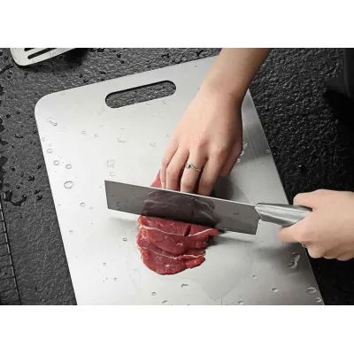 thớt inox 304 - thớt kháng khuẩn 25x15cm thớt inox 304 - thớt kháng khuẩn 25x15cm