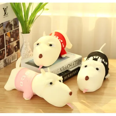 thú nhồi bông cute chó bông than hoạt tính thú nhồi bông cute chó bông than hoạt tính