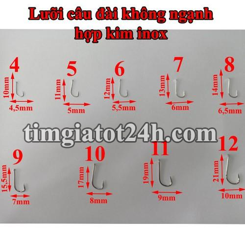 lưỡi câu cá không ngạnh - 10 cái - hdb0010 lưỡi câu cá không ngạnh - 10 cái - hdb0010