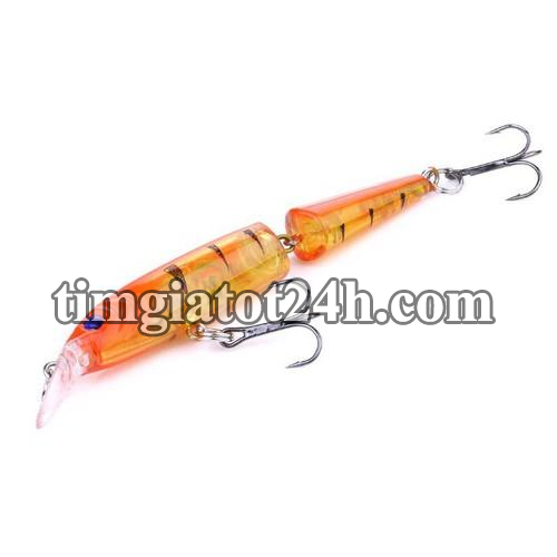 mồi lure - mồi giả câu cá - 2 khúc - hda6030 mồi lure - mồi giả câu cá - 2 khúc - hda6030