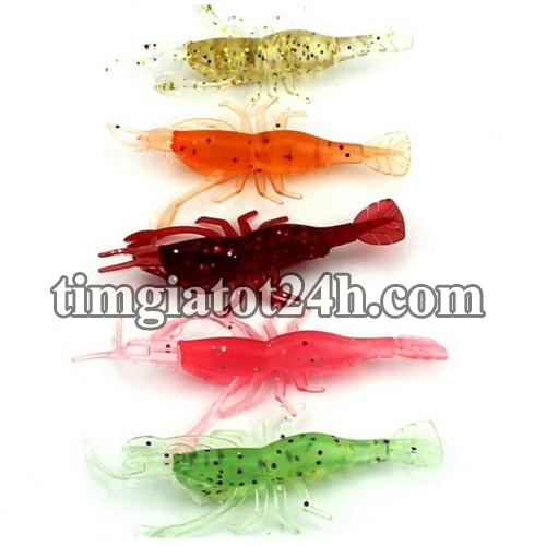 bịch 5 con mồi tép giả câu cá - hda0527 bịch 5 con mồi tép giả câu cá - hda0527