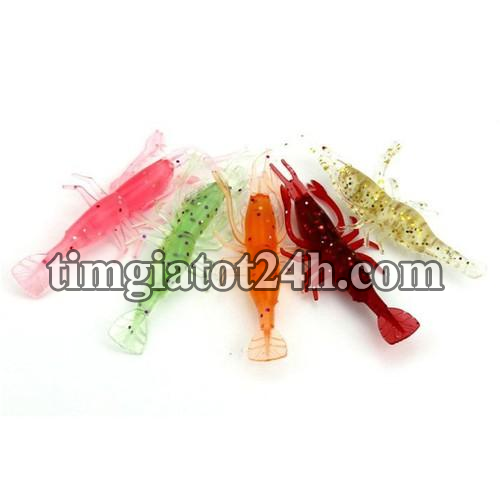 bịch 5 con mồi tép giả câu cá - hda0527 bịch 5 con mồi tép giả câu cá - hda0527