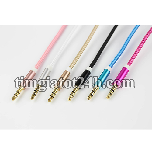 cáp 2 đầu 3.5 đực bọc dù - hda0535 cáp 2 đầu 3.5 đực bọc dù - hda0535