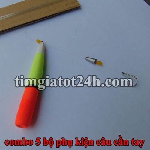 cần câu tay - 5 bộ dây phao chì lưỡi cần câu tay - hdhd004 cần câu tay - 5 bộ dây phao chì lưỡi cần câu tay - hdhd004