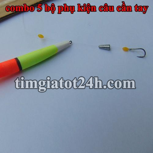 cần câu tay - 5 bộ dây phao chì lưỡi cần câu tay - hdhd004 cần câu tay - 5 bộ dây phao chì lưỡi cần câu tay - hdhd004
