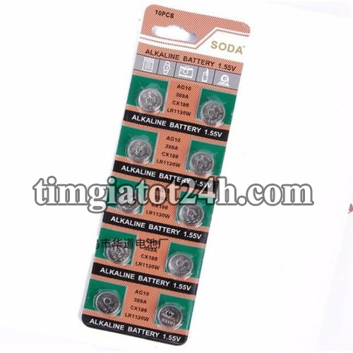 pin ag10 - pin nút ag10 - pin cúc áo ag10 vỉ 10 viên - hda0571 pin ag10 - pin nút ag10 - pin cúc áo ag10 vỉ 10 viên - hda0571