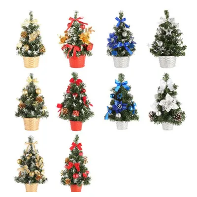 trang trí nhà cửa | chậu cây thông trang trí noel 20cm để bàn trang trí giáng sinh