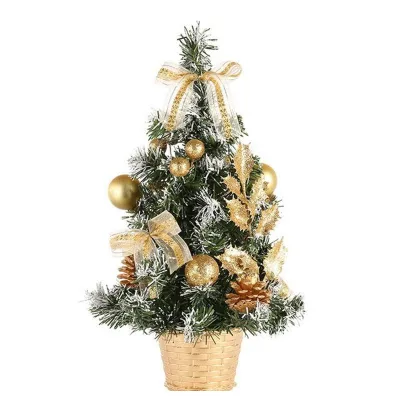 trang trí nhà cửa | chậu cây thông trang trí noel 20cm để bàn trang trí giáng sinh