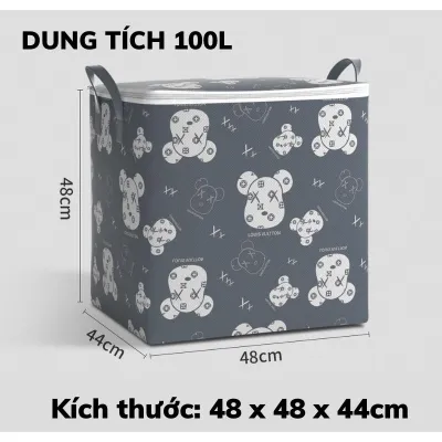 trang trí nhà cửa | hộp đựng chăn màn quần áo cỡ lớn 100l hình gấu có quai xách tiện lợi trang trí nhà cửa | hộp đựng chăn màn quần áo cỡ lớn 100l hình gấu có quai xách tiện lợi