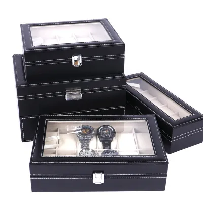 trang trí nhà cửa | hộp đựng đồng hồ 10 ngăn bằng gỗ bọc da thời trang 25x20x8cm trang trí nhà cửa | hộp đựng đồng hồ 10 ngăn bằng gỗ bọc da thời trang 25x20x8cm