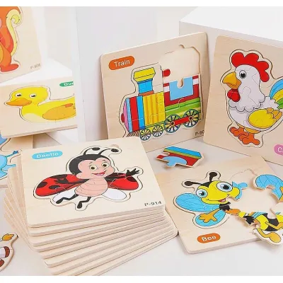 Tranh Ghép Hình Thú Sáng Tạo Cho Bé 15x15cm Tranh Ghép Hình Thú Sáng Tạo Cho Bé 15x15cm