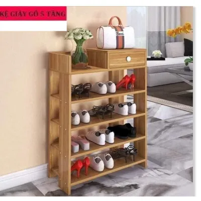 tủ chứa - sắp xếp đồ | kệ gỗ để giày dép 5 tầng có ngăn kéo tiện lợi tủ chứa - sắp xếp đồ | kệ gỗ để giày dép 5 tầng có ngăn kéo tiện lợi